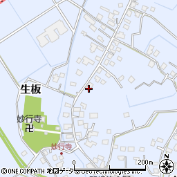 茨城県稲敷郡河内町生板5253周辺の地図