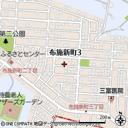 千葉県柏市布施新町周辺の地図