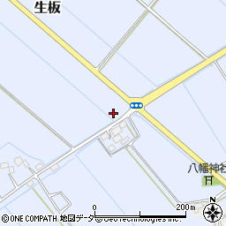 茨城県稲敷郡河内町生板5501周辺の地図