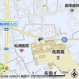 赤ちゃん筆センター　南関東佐原店美容院周辺の地図