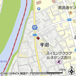本吉川公民館周辺の地図