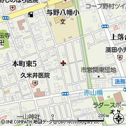 埼玉県さいたま市中央区本町東5丁目20-3周辺の地図