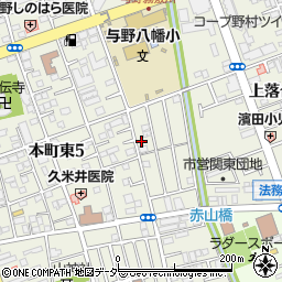 埼玉県さいたま市中央区本町東5丁目20-4周辺の地図