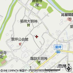 埼玉県日高市栗坪周辺の地図