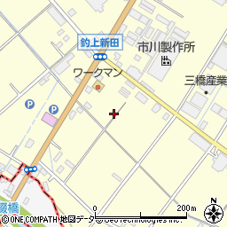 埼玉県さいたま市岩槻区釣上新田357周辺の地図