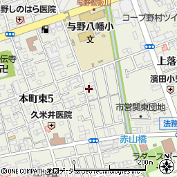 埼玉県さいたま市中央区本町東5丁目20-5周辺の地図