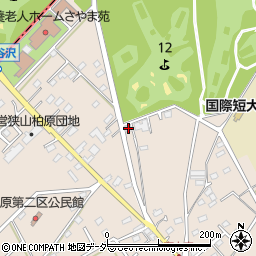 埼玉県狭山市柏原702周辺の地図