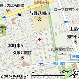 埼玉県さいたま市中央区本町東5丁目20周辺の地図