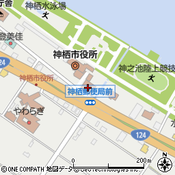 神栖郵便局周辺の地図