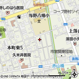 埼玉県さいたま市中央区本町東5丁目20-11周辺の地図