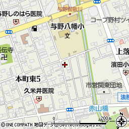 埼玉県さいたま市中央区本町東5丁目20-7周辺の地図