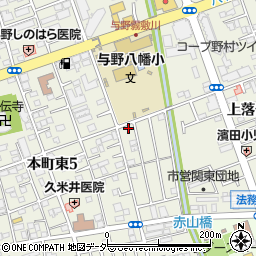 埼玉県さいたま市中央区本町東5丁目20-9周辺の地図