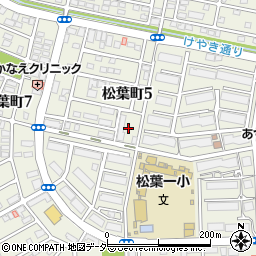 千葉県柏市松葉町5丁目8周辺の地図