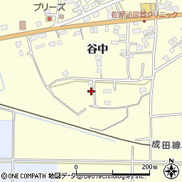 千葉県香取市谷中388周辺の地図