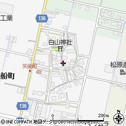 福井県越前市矢船町周辺の地図