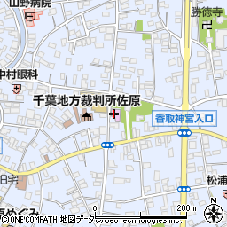 水郷佐原山車会館周辺の地図