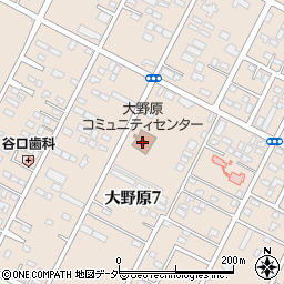 大野原コミュニティセンター周辺の地図