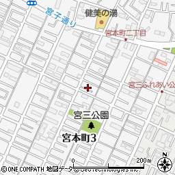 パンダ理容室宮本店周辺の地図