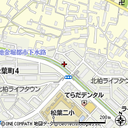 千葉県柏市松葉町6丁目1周辺の地図