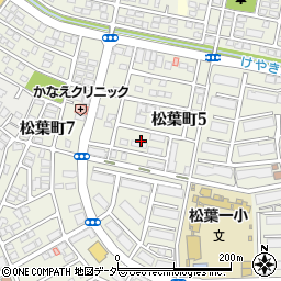 千葉県柏市松葉町5丁目10周辺の地図