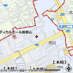 ＪＲ浦和上木崎アパート周辺の地図