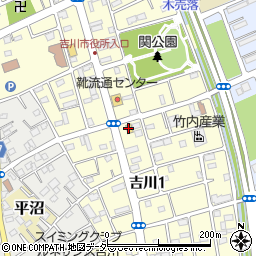 ミニストップ吉川店周辺の地図