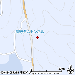 長野ダム隧道周辺の地図