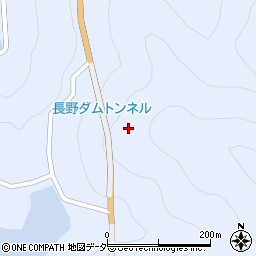 長野ダム隧道周辺の地図