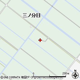 千葉県香取市三ノ分目253周辺の地図