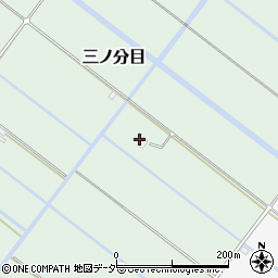 千葉県香取市三ノ分目3432周辺の地図
