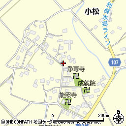 千葉県神崎町（香取郡）小松周辺の地図