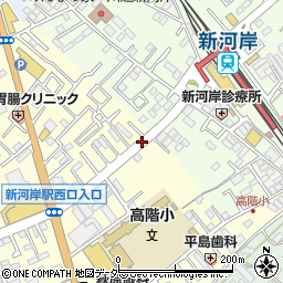 埼玉県川越市砂新田周辺の地図