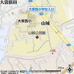 山城公民館周辺の地図