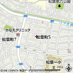 千葉県柏市松葉町5丁目11周辺の地図