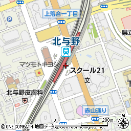 埼玉県さいたま市中央区周辺の地図