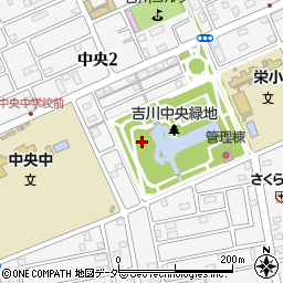 埼玉県吉川市中央周辺の地図