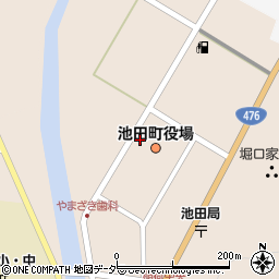 池田町役場　議会事務局周辺の地図