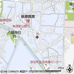 福井県越前市上真柄宮谷入会地周辺の地図