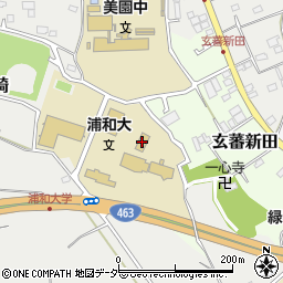 浦和大学周辺の地図