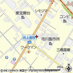 埼玉県さいたま市岩槻区釣上新田326周辺の地図