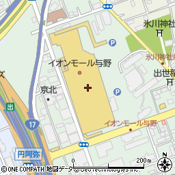 みずほ銀行イオンモール与野 ＡＴＭ周辺の地図