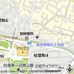 千葉県柏市松葉町6丁目7周辺の地図