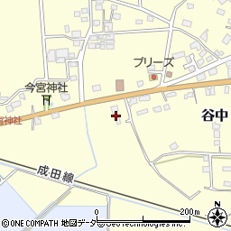 千葉県香取市谷中721周辺の地図
