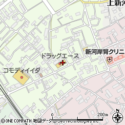 ドラッグエース新河岸店周辺の地図