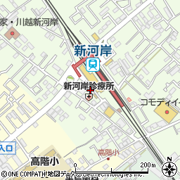 イルカ薬局　新河岸駅前店周辺の地図