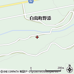 岐阜県郡上市白鳥町野添119周辺の地図