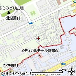 北袋1丁目_akippa駐車場周辺の地図