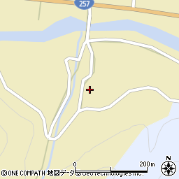岐阜県下呂市馬瀬中切157周辺の地図