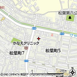 akippa松葉町高井宅駐車場周辺の地図