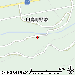 岐阜県郡上市白鳥町野添235周辺の地図